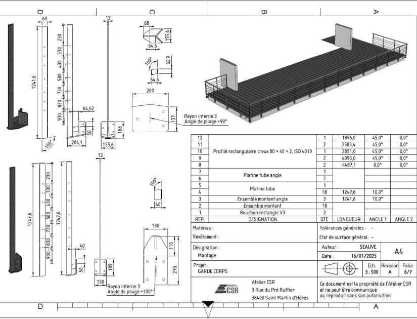 Plan de fabrication