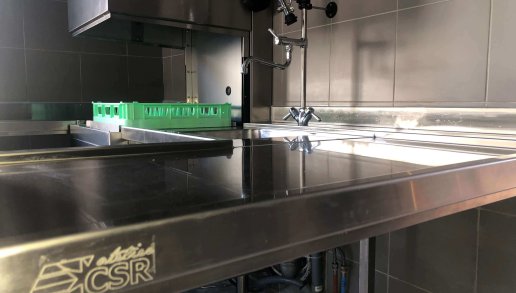 Fabrication et installation d'une cuisine professionnelle en inox