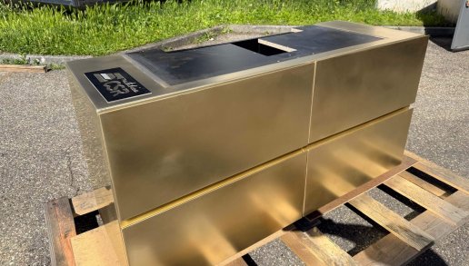 Fabrication d'un meuble de salle de bain en laiton